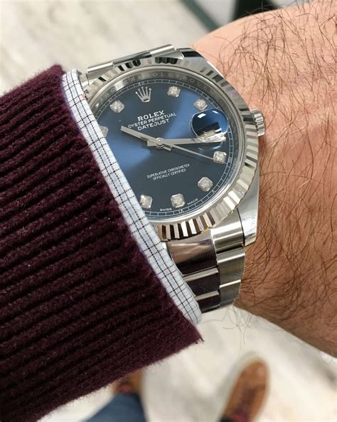 rolex datejust blau 41|rolex datejust 41 blue price.